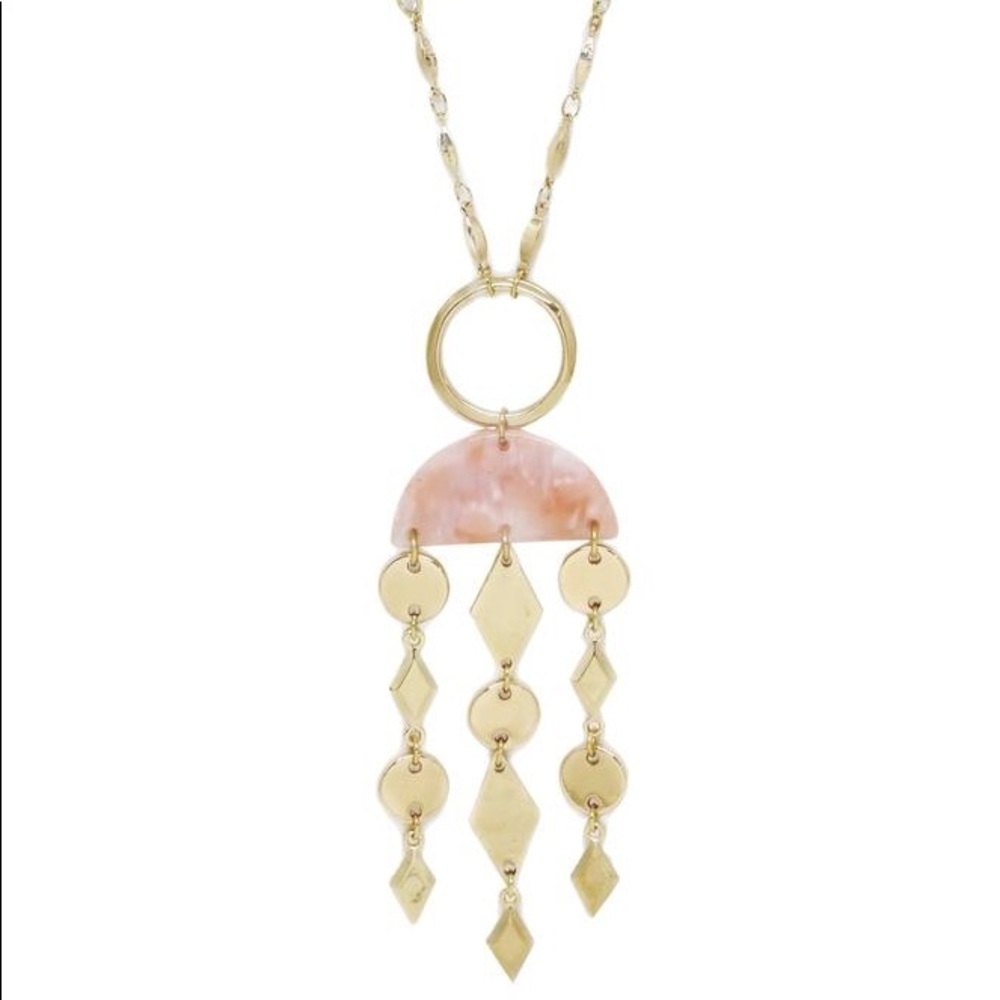 Ettika Gold and Pink Statement Necklace